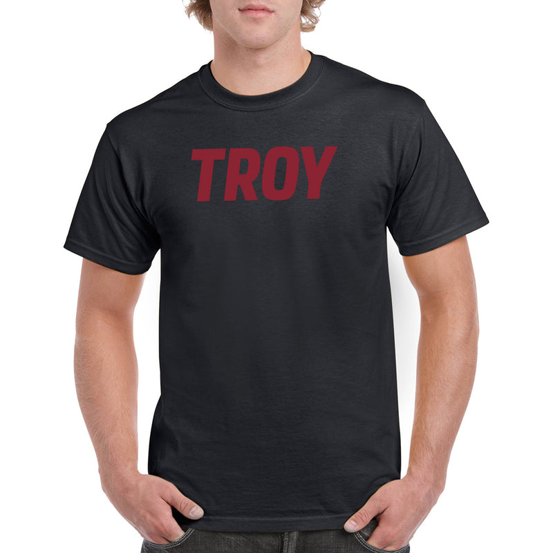 Troy Trojans Basic Block T Shirt - Black