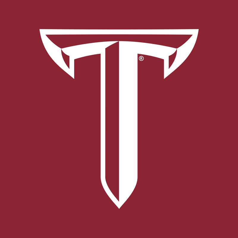 Troy University Trojans Primary Logo Cotton Hoodie - Cardinal