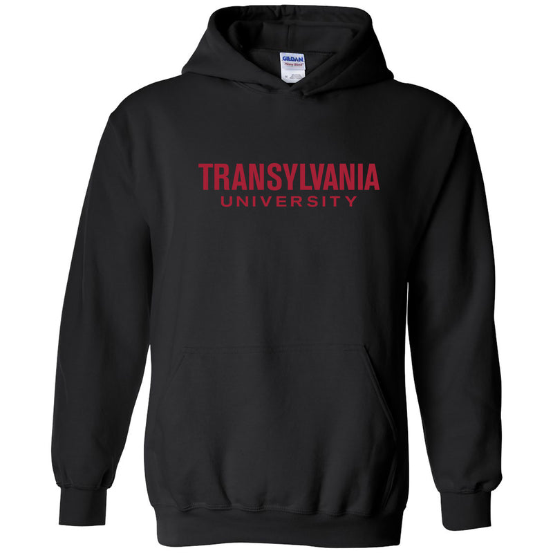 Transylvania University Pioneers Basic Block Heavy Blend Hoodie - Black
