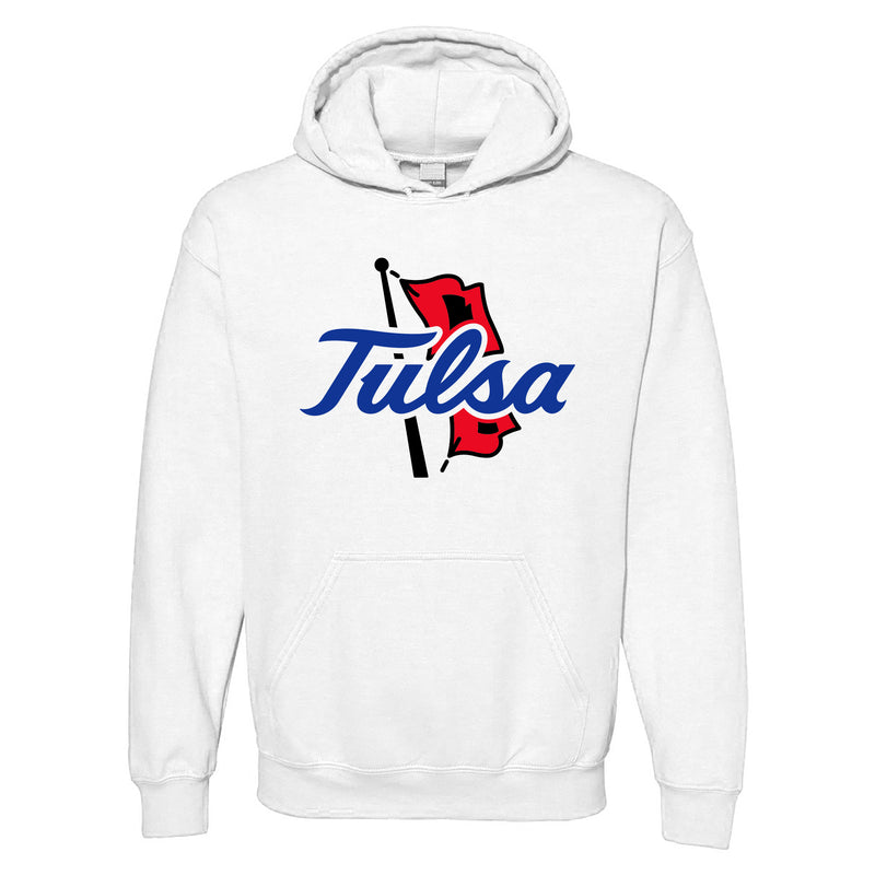 University of Tulsa Golden Hurricanes Primary Logo Cotton Hoodie - White