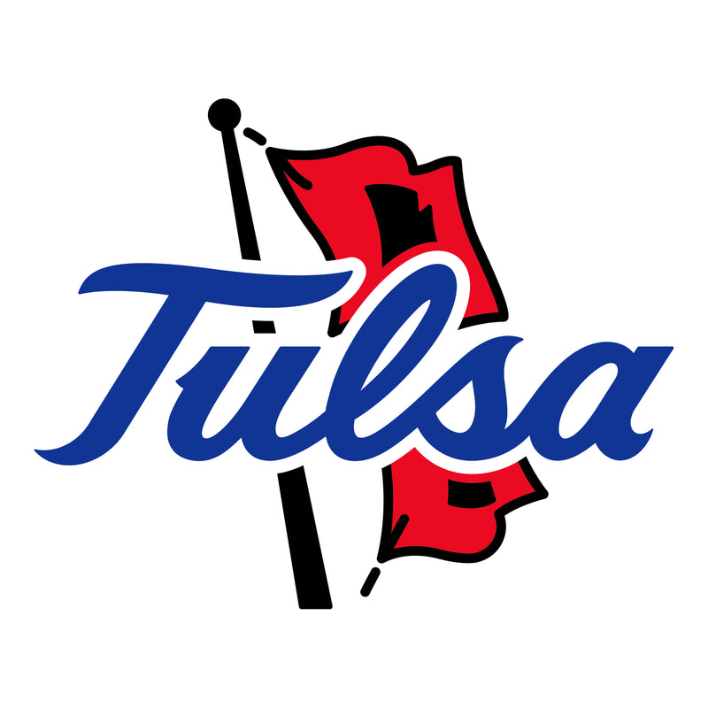University of Tulsa Golden Hurricanes Primary Logo Cotton Long Sleeve T-Shirt - White
