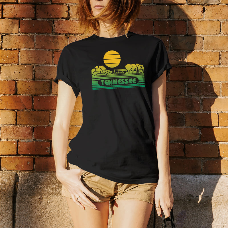 Tennessee Groovy Sunset T-Shirt - Black