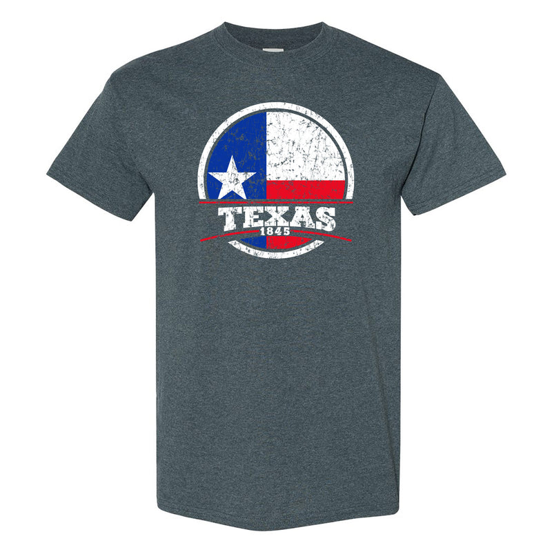 Texas Distressed Circle T-Shirt - Dark Heather