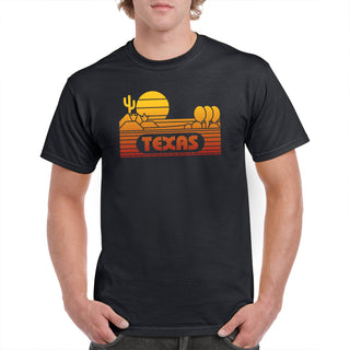Texas Groovy Sunset T-Shirt - Black