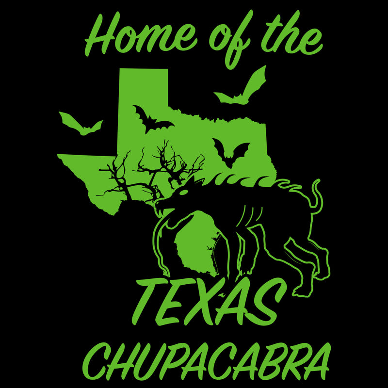Texas Chupacabra Cryptid T-Shirt - Black
