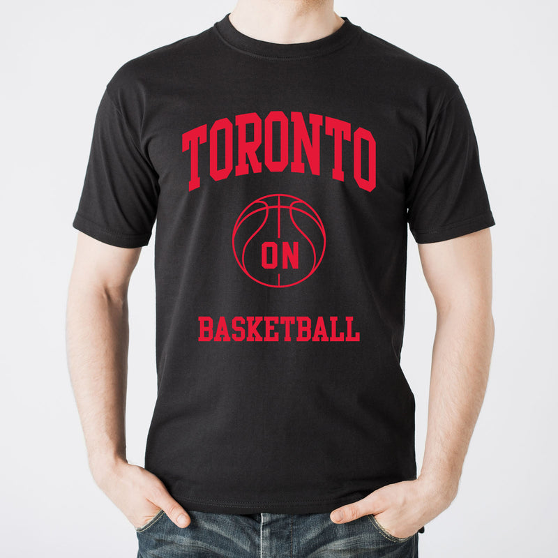 Toronto Classic Basketball Arch T Shirt - Black