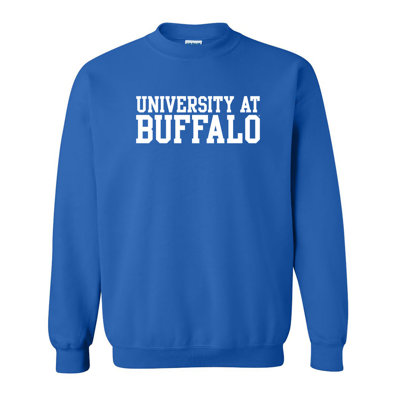University at Buffalo Bulls Basic Block Crewneck Sweatshirt - Royal