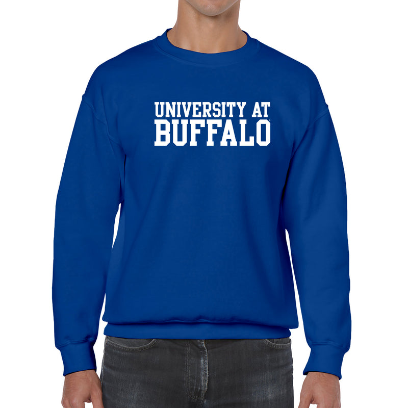 University at Buffalo Bulls Basic Block Crewneck Sweatshirt - Royal