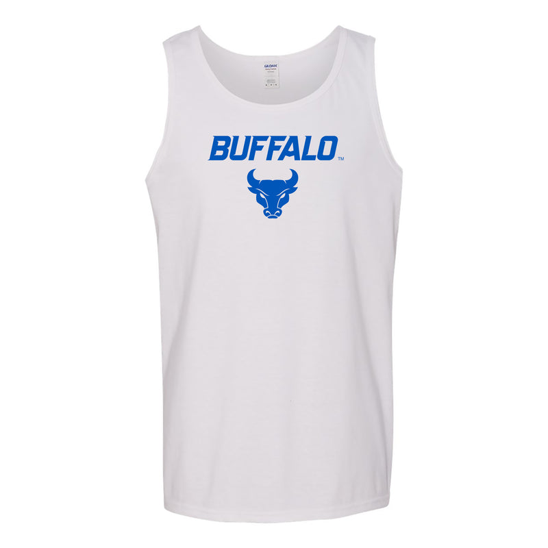 University at Buffalo Bulls Primary Logo Heavy Blend Tank Top - White