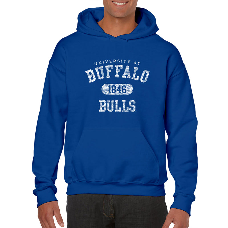 University at Buffalo Bulls Athletic Arch Heavy Blend Hoodie - Royal
