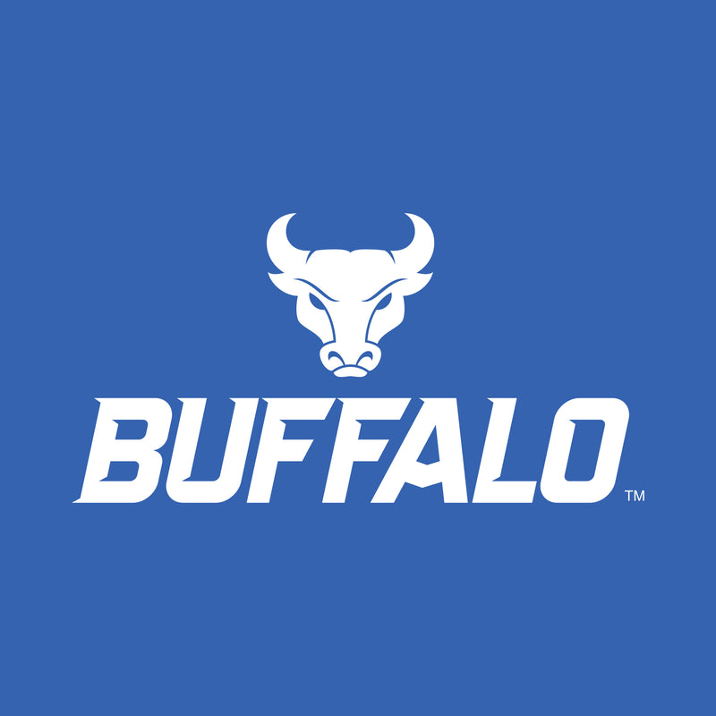 University at Buffalo Bulls Front Back Print Short Sleeve T Shirt - Royal