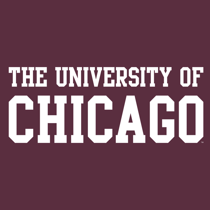 University of Chicago Maroons Basic Block Long Sleeve T-Shirt - Maroon