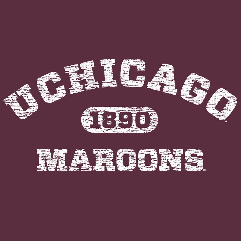 University of Chicago Maroons Athletic Arch Heavy Blend Hoodie - Maroon