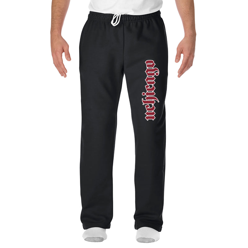 UChicago Maroons Super Block Sweatpants - Black