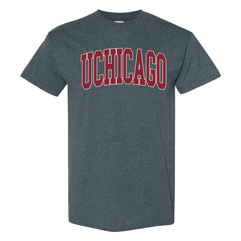 UChicago Maroons Mega Arch T-Shirt - Dark Heather