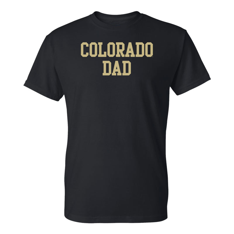 University of Colorado Buffaloes Basic Block Dad T Shirt - Black