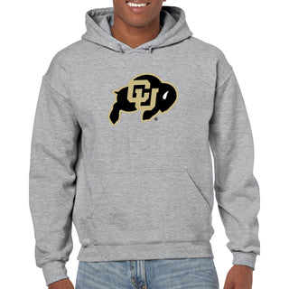 University of Colorado Buffaloes Primary Logo Hoodie - Sport Grey