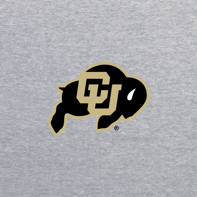 University of Colorado Buffaloes Primary Logo Left Chest 1/4 Zip Sweatshirt - Athletic Heather