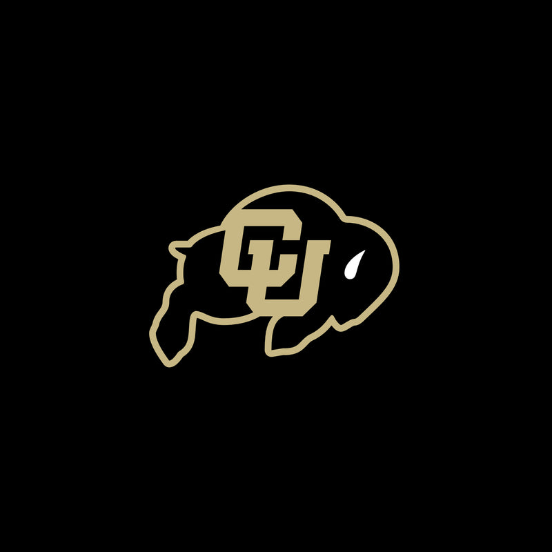 University of Colorado Buffaloes Primary Logo Left Chest Zip Hoodie - Black