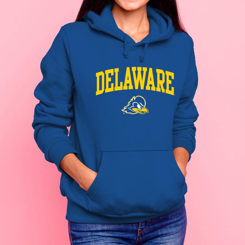 Delaware Blue Hens Arch Logo Hoodie - Royal