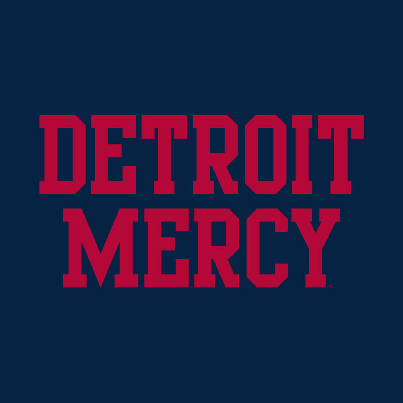 University Of Detroit Mercy Titans Basic Block Short Sleeve T Shirt - Navy