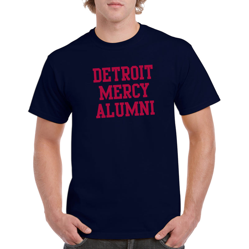 University Of Detroit Mercy Titans Basic Block Alumni Short Sleeve T Shirt - Navy