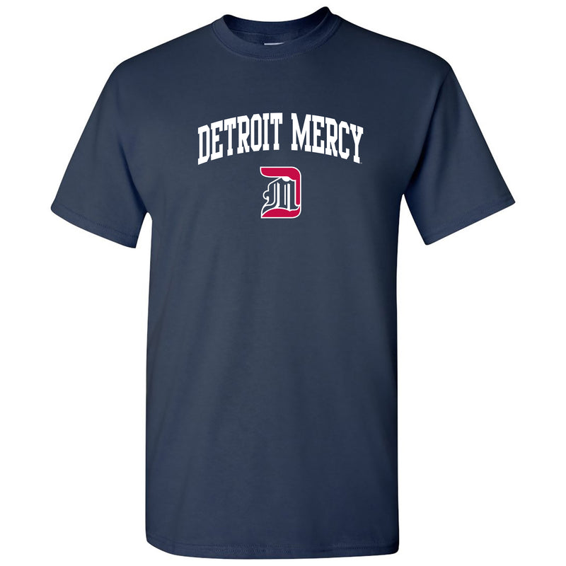 University Of Detroit Mercy Titans Arch Logo Short Sleeve T Shirt - Navy