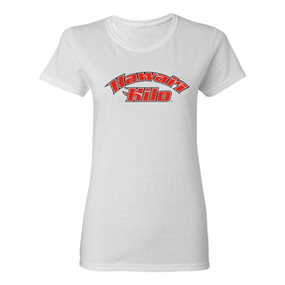 Hawaii Hilo Vulcans Arch Logo Women's T Shirt - White
