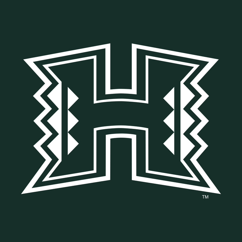 University of Hawaii Rainbow Warriors Primary Logo Cotton T-Shirt - Forest