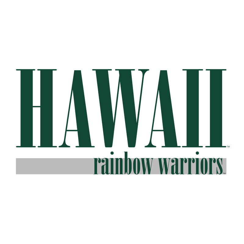 University of Hawaii Rainbow Warriors Boldline Basic Cotton Crewneck Sweatshirt - White