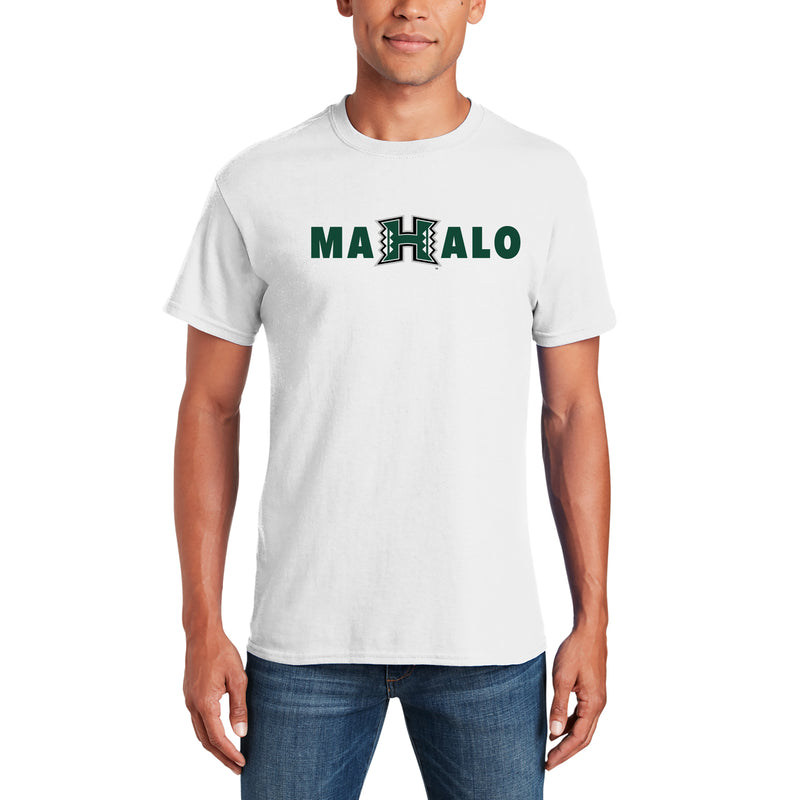 Hawaii Manoa Rainbow Warriors MAHALO T Shirt - White