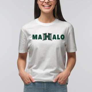 Hawaii Manoa Rainbow Warriors MAHALO T Shirt - White