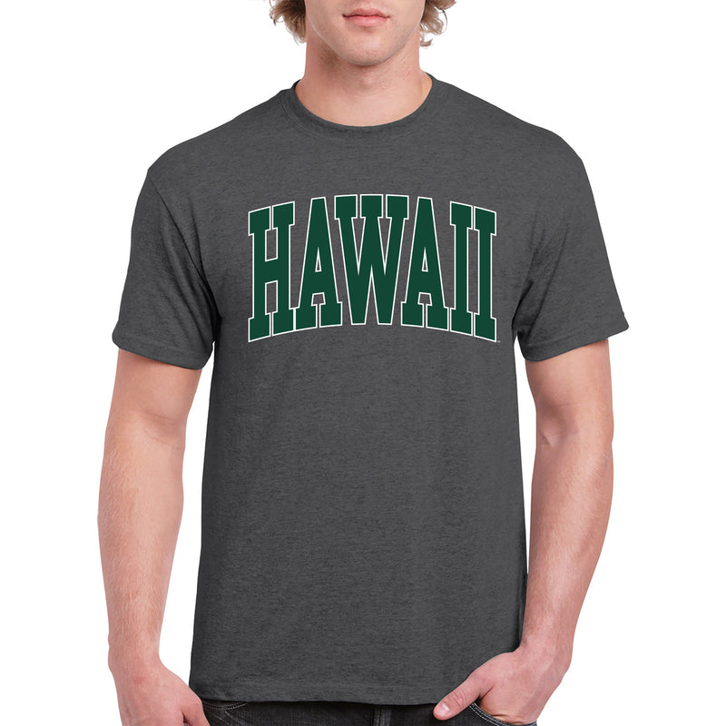 Hawaii Rainbow Warriors Mega Arch T-Shirt - Dark Heather
