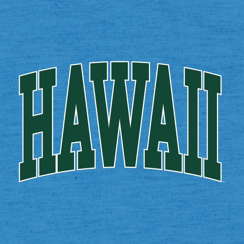 Hawaii Rainbow Warriors Mega Arch T-Shirt - Heather Sapphire