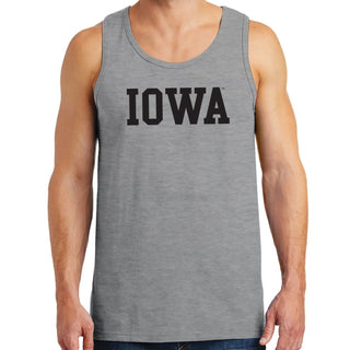 Iowa Hawkeyes Basic Block Tank Top - Sport Grey