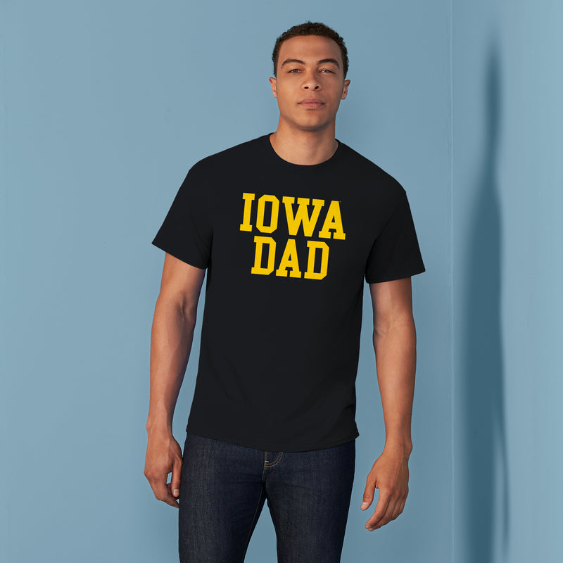 Iowa Hawkeyes Basic Block Dad T-Shirt - Black
