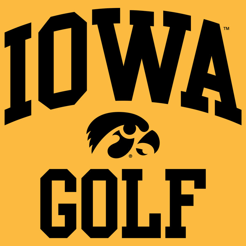 University of Iowa Hawkeyes Arch Logo Golf Hoodie- Gold