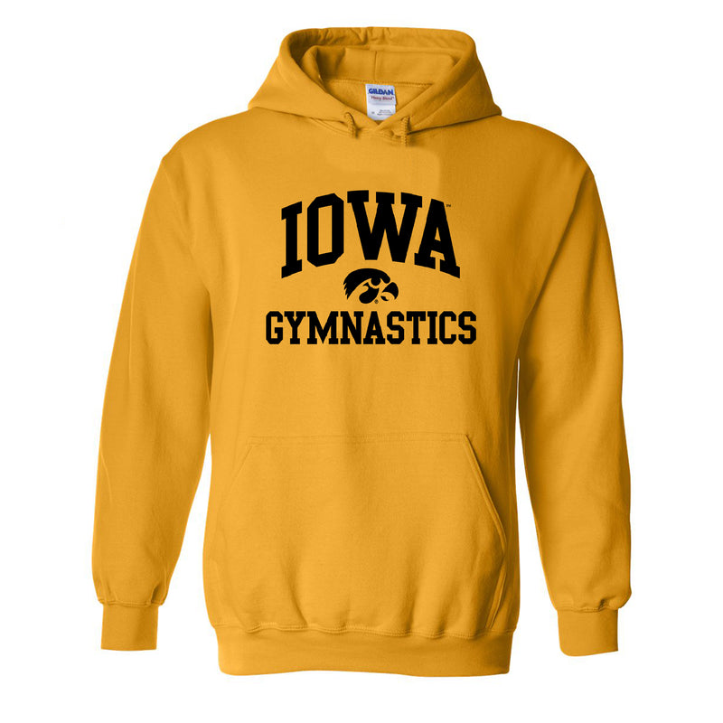 University of Iowa Hawkeyes Arch Logo Gymnastics Hoodie- Gold