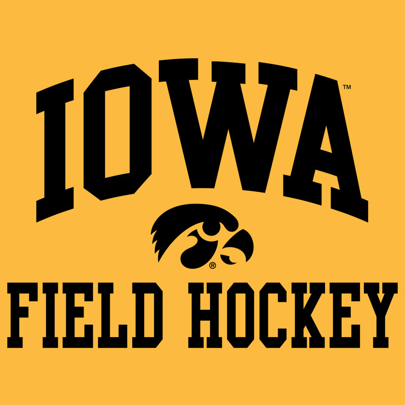 University of Iowa Hawkeyes Arch Logo Field Hockey Short Sleeve T Shirt - Gold