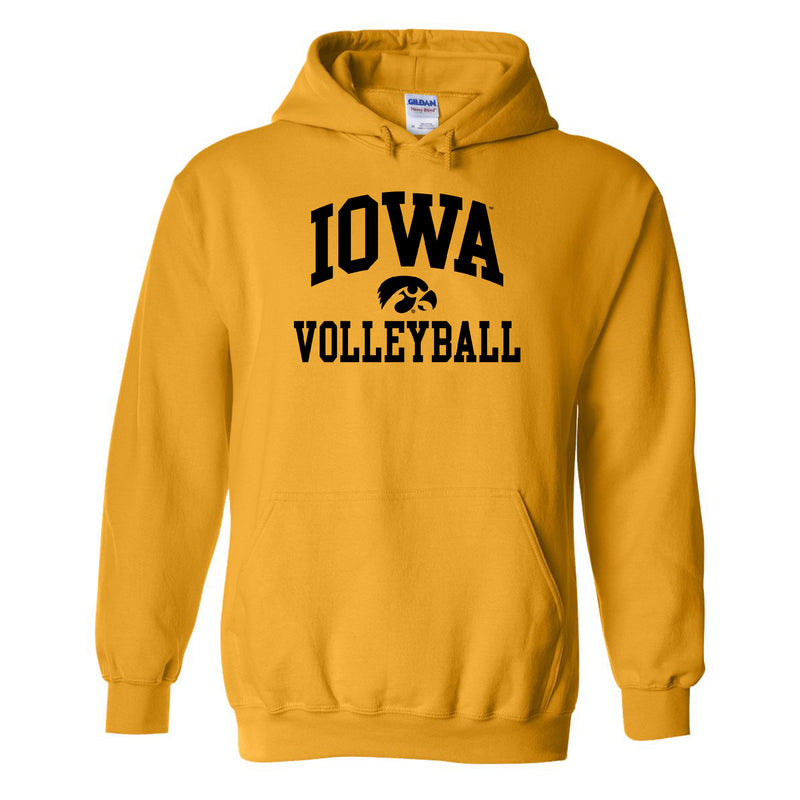 University of Iowa Hawkeyes Arch Logo Volleyball Hoodie - Gold