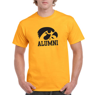 Primary Alumni Iowa Hawekyes Basic Cotton Short Sleeve T Shirt - Gold