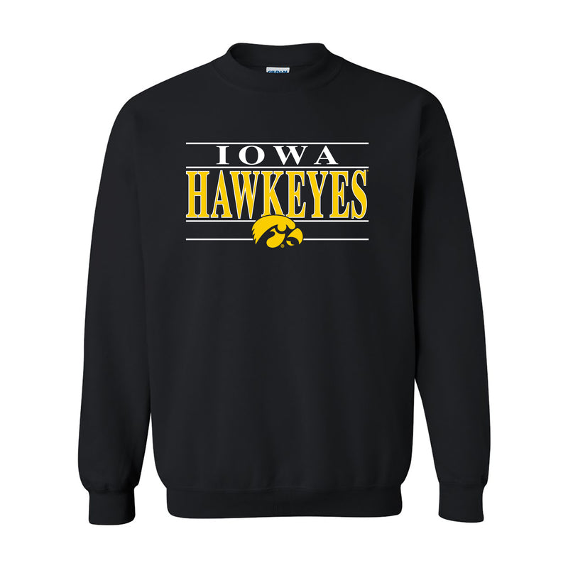 Iowa Headline Crewneck Sweatshirt - Black