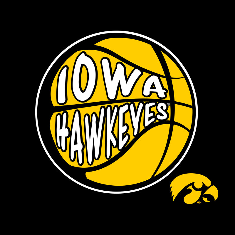 University of Iowa Hawkeyes Street Basketball Heavy Cotton Tank Top - Black