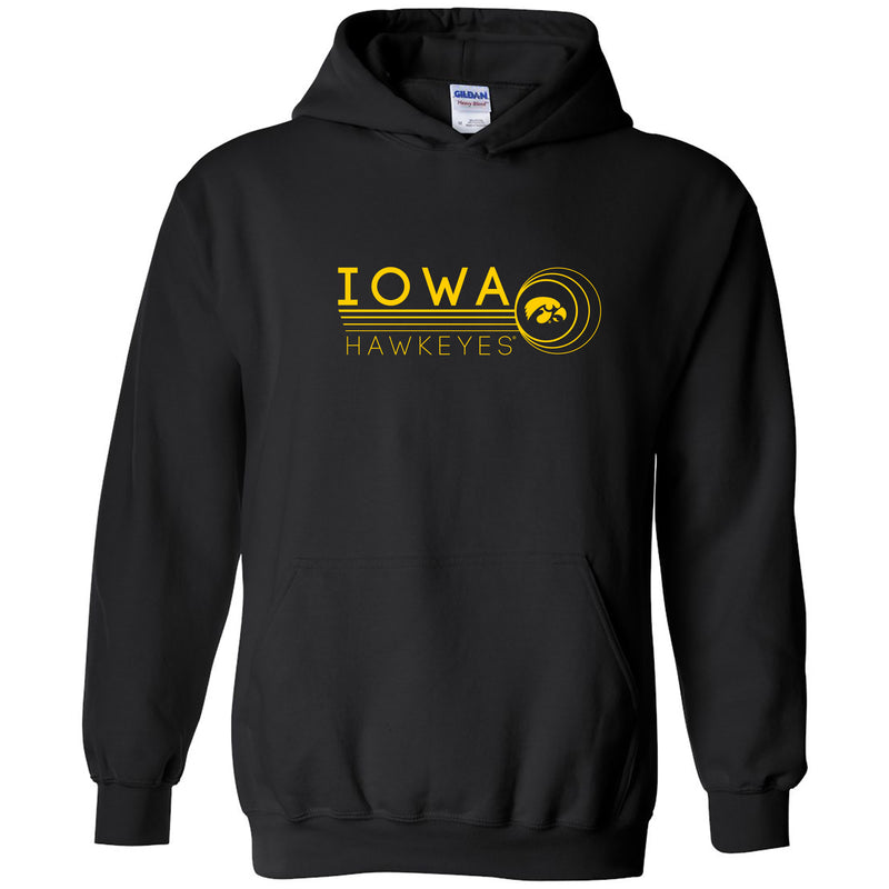 University of Iowa Hawkeyes Logo Ping Cotton Heavy Blend Hoodie - Black