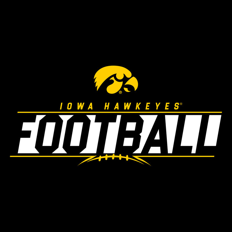 University of Iowa Hawkeyes Football Charge Short Sleeve T Shirt - Black