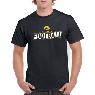 University of Iowa Hawkeyes Football Charge Short Sleeve T Shirt - Black