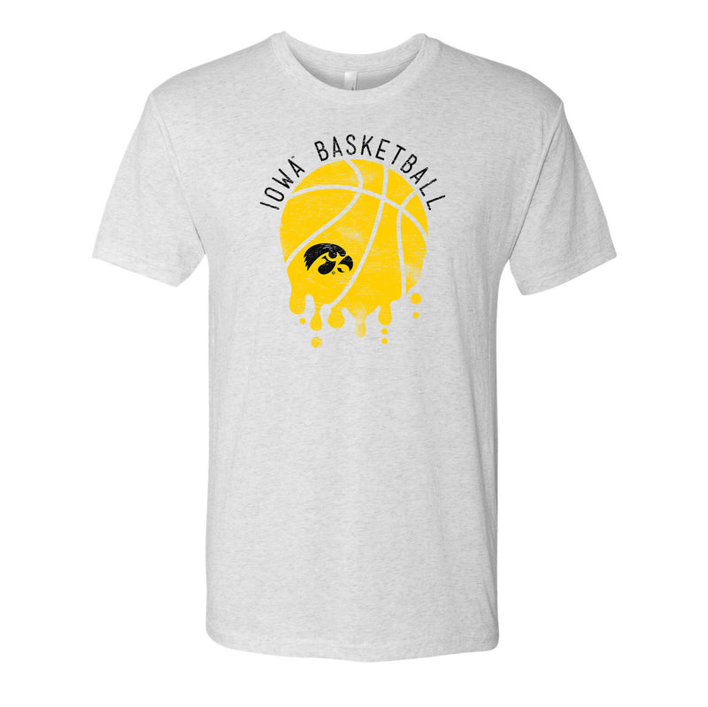 Iowa Basketball Dribble NLA T Shirt - Heather White