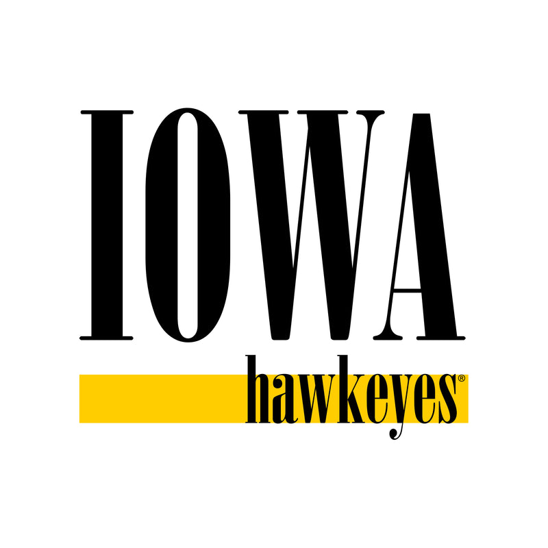 University of Iowa Hawkeyes Boldline Basic Cotton Crewneck Sweatshirt - White