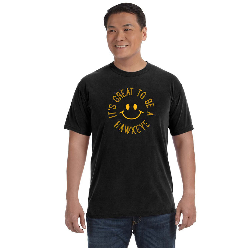Iowa Monotone Smile CC T-Shirt - Black