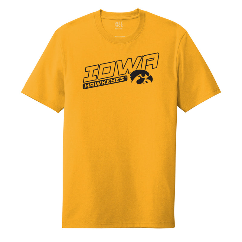 Iowa Warrior Slant District T-Shirt - Maize Yellow
